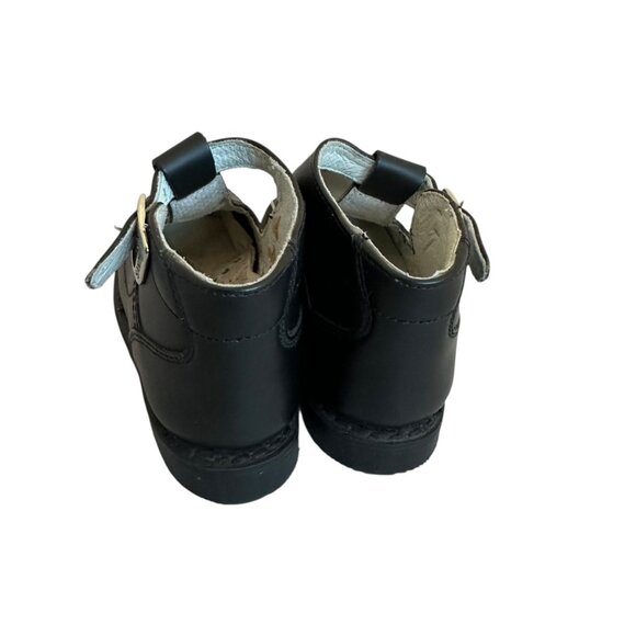 Pie-Co Vintage Black Booties Shoes w/ Buckle Heart Detail Size 9 Toddler Girl - Picture 6 of 11